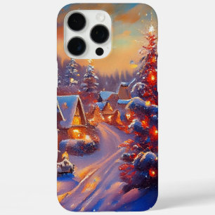 Coque iPhone 16 Pro Max Village d'hiver