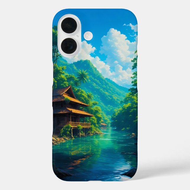 Coques Case-Mate iPhone Village in Nature’s Embrace (Verso)