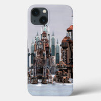 Ville de fantasy futuriste Art de la skyline de sc