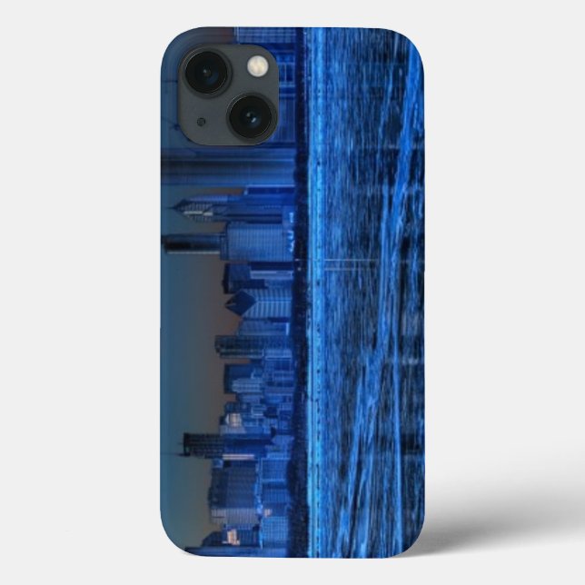 Coques Case-Mate iPhone Ville de larges épaules et de lac Michigan (Verso)