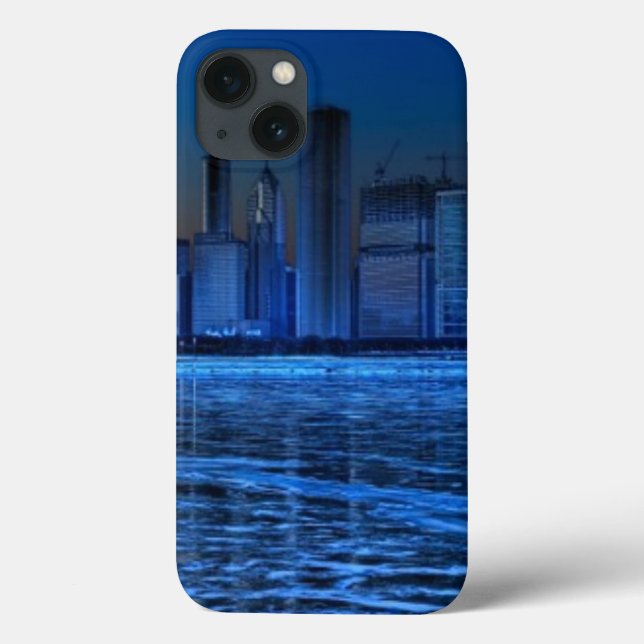 Coques Case-Mate iPhone Ville de larges épaules et lac Michigan (Verso)