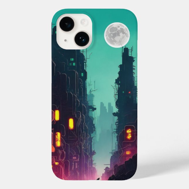 Coques Case-Mate iPhone ville de néon (Verso)