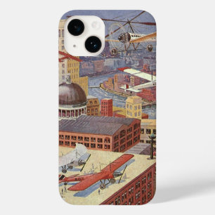 Coque Case-Mate iPhone Ville de science-fiction vintage, punk à vapeur vi