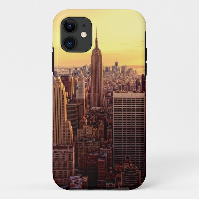 Coques Case-Mate iPhone Ville d'horizon de New York avec l'état d'empire (Dos)