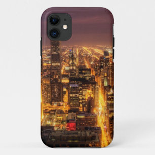Coques Pour iPhone Ville nocturne de Chicago