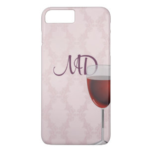 Coque Case-Mate iPhone vin et damas rose rousse