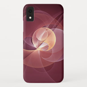 Case-Mate iPhone Case Vin moderne élégant Abstrait Art fractal rouge