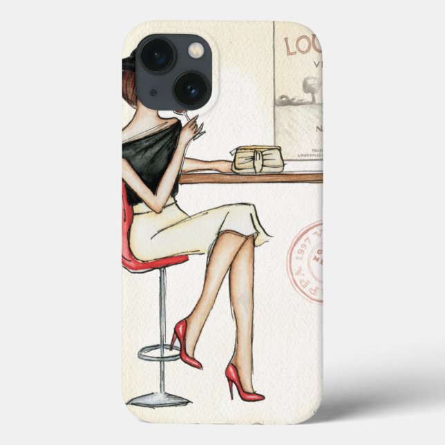 Coques Case-Mate iPhone Vin potable de femme à la mode (Verso)