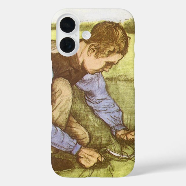 Coques Case-Mate iPhone Vincent van Gogh - Garçon coupant de l'herbe à la  (Verso)