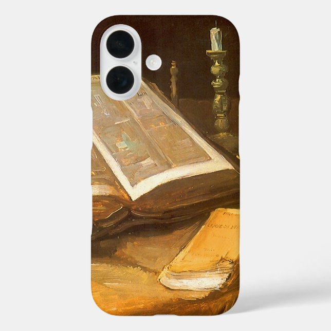 Coques Case-Mate iPhone Vincent van Gogh - La vie morte avec la Bible (Verso)