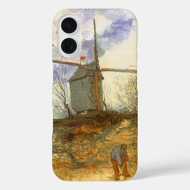 Coques Case-Mate iPhone Vincent van Gogh - Moulin de la Galette, le moulin (Verso)
