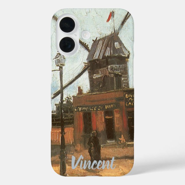 Coques Case-Mate iPhone Vincent van Gogh - Moulin de la Galette, le moulin (Verso)