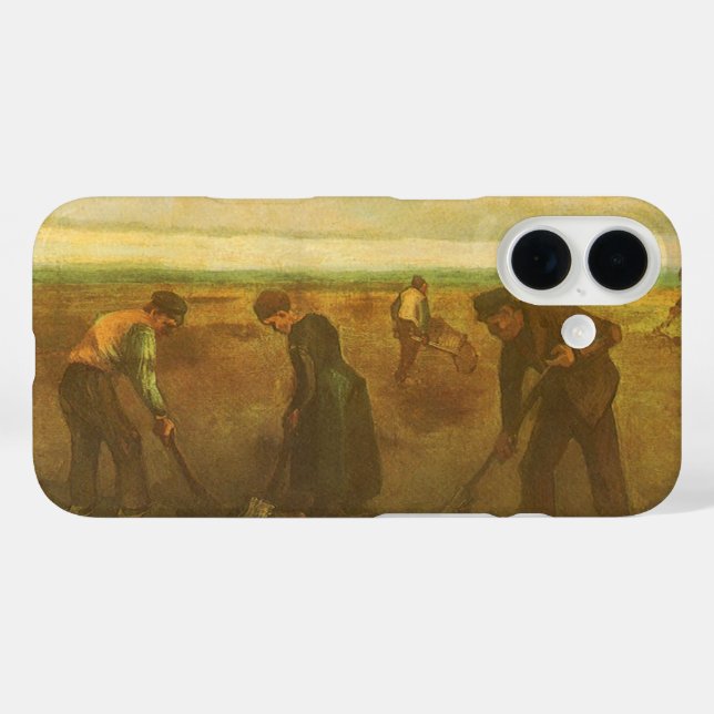 Coques Case-Mate iPhone Vincent van Gogh - Paysans plantant des pommes de  (Verso (horizontal))