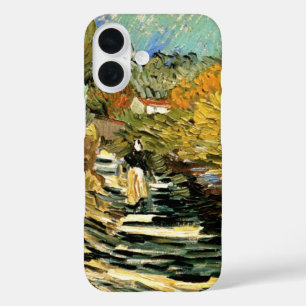 Coque Pour iPhone 16 Vincent van Gogh Road à Saint-Remy, figure féminin