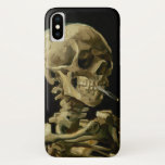 Case-Mate iPhone Case Vincent Van Gogh Skeleton avec une cigarette en fe<br><div class="desc">Vincent Van Gogh Skeleton avec une cigarette Vintage en feu</div>