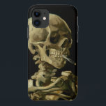 Case-Mate iPhone Case Vincent Van Gogh Skeleton avec une cigarette en fe<br><div class="desc">Vincent Van Gogh Skeleton avec une cigarette Vintage en feu</div>