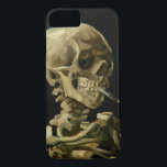 Case-Mate iPhone Case Vincent Van Gogh Skeleton avec une cigarette en fe<br><div class="desc">Vincent Van Gogh Skeleton avec une cigarette Vintage en feu</div>