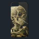 Case-Mate iPhone Case Vincent Van Gogh Skeleton avec une cigarette en fe<br><div class="desc">Vincent Van Gogh Skeleton avec une cigarette Vintage en feu</div>