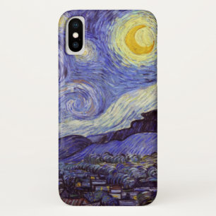 Coque iPhone X Vincent Van Gogh Starry Nuit Vintage Art