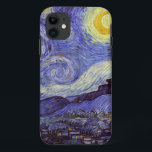 Case-Mate iPhone Case Vincent Van Gogh Starry Nuit Vintage Art<br><div class="desc">Vincent van Gogh Starry Night Art Peinture Starry Night est un tableau de l'artiste post-impressionniste néerlandais Vincent van Gogh. Le ciel bleu de la nuit est rempli de nuages tourbillonnants, d'étoiles et d'une lune brillante croissant. La Nuit étoilée est la seule nocturne de la série de vues depuis la fenêtre...</div>