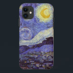 Coque Case-Mate Pour iPhone Vincent Van Gogh Starry Nuit Vintage Art<br><div class="desc">Vincent van Gogh Starry Night Art Peinture Starry Night est un tableau de l'artiste post-impressionniste néerlandais Vincent van Gogh. Le ciel bleu de la nuit est rempli de nuages tourbillonnants, d'étoiles et d'une lune brillante croissant. La Nuit étoilée est la seule nocturne de la série de vues depuis la fenêtre...</div>