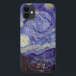 Case-Mate iPhone Case Vincent Van Gogh Starry Nuit Vintage Art<br><div class="desc">Vincent van Gogh Starry Night Art Peinture Starry Night est un tableau de l'artiste post-impressionniste néerlandais Vincent van Gogh. Le ciel bleu de la nuit est rempli de nuages tourbillonnants, d'étoiles et d'une lune brillante croissant. La Nuit étoilée est la seule nocturne de la série de vues depuis la fenêtre...</div>