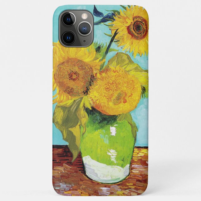 Coques Case-Mate iPhone Vincent Van Gogh Trois Tournesols Dans Un Vase (Dos)