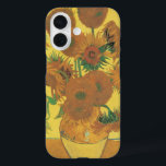 Coques iPhone 16 Vincent van Gogh - Vase avec quinze tournesols<br><div class="desc">Vase avec Quinze Tournesols ou tout simplement Tournesols (1888) de Vincent van Gogh est un Post impressionnisme vintage de peinture d'art floral. Il fait partie d'une série de natures mortes de plusieurs peintures similaires avec un bouquet de fleurs de jardin dans un vase. Toute la série montre des tournesols à...</div>