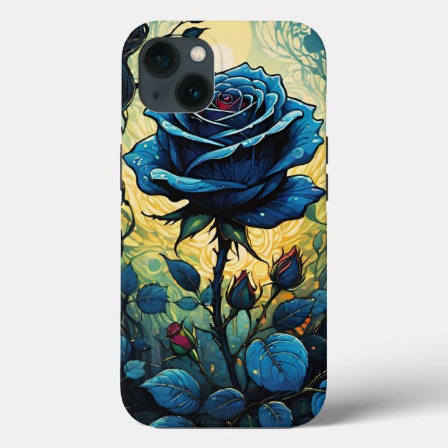 Coques Case-Mate iPhone Vins Roses bleus 1 (Verso)