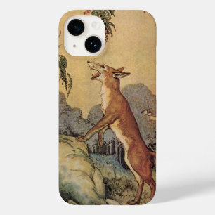 Coques Pour iPhone Vintage Aesop's Fables, Fox, Rooster et le Chien