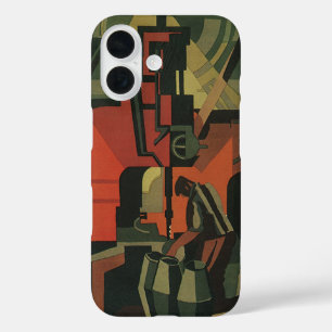 Coque Pour iPhone 16 Vintage Art déco Business Fabrication industrielle