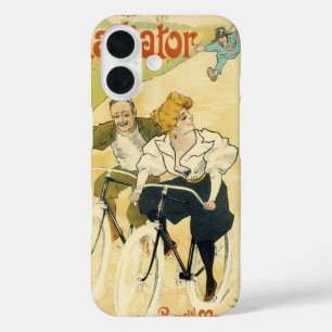 Coque Pour iPhone 16 Vintage Art Nouveau, Bicyclettes Gladiator Cycles