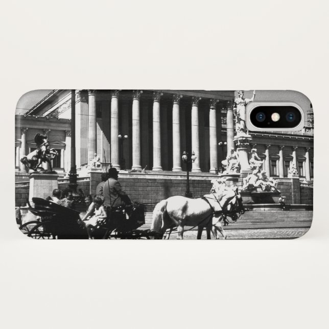 Coques Case-Mate iPhone Vintage Autriche Vienne (Dos (Horizontal))