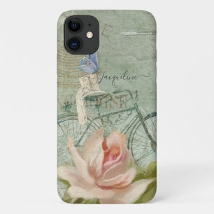 Case-Mate iPhone Case Vintage Beach Vélo Rustique Bois rose rose rose
