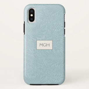 Case-Mate iPhone Case Vintage bleu Larkspur Fleur Motif Monogramme