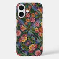 Vintage bohème chic floral pastel jardin libellule