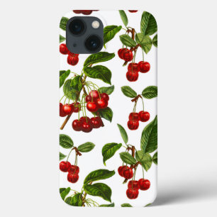 Case-Mate iPhone Case Vintage Botanique Cerises rouges Imprimer