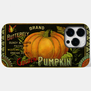 Coque Case-Mate iPhone Vintage Can Étiquette Art, Papillon Citrouille Vég