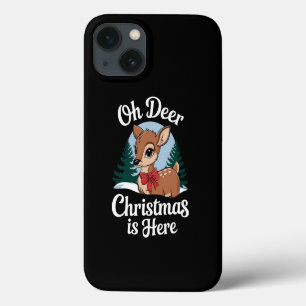 Case-Mate iPhone Case Vintage Christmas Reindee Oh Deer Christmas Here