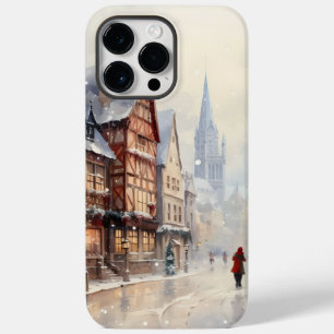 Coque Case-Mate iPhone Vintage Christmas Village Street Vacances