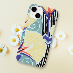 Coque Case-Mate iPhone Vintage coloré Floral Art Abstrait par E.A. Séguy