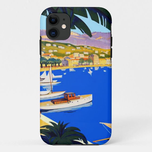 Coques Case-Mate iPhone Vintage Côte d'Azur (Dos)