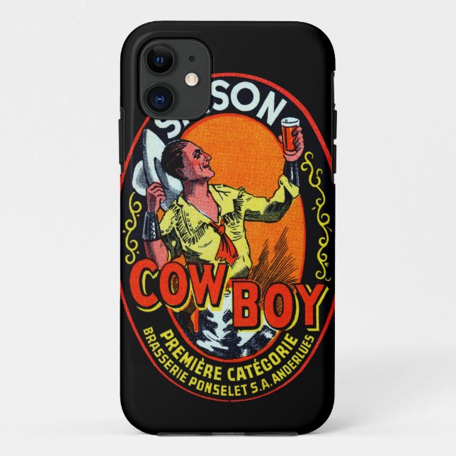 Coques Case-Mate iPhone Vintage Cowboy Ale (Dos)