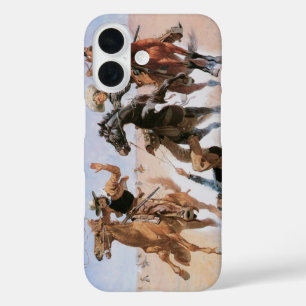 Coque Pour iPhone 16 Vintage Cowboys, Aiding a Camrade by Remington