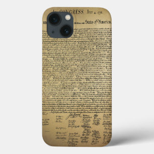 Etui iPhone 13 Vintage Declaration of Independence