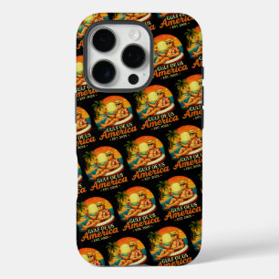 Coque iPhone 16 Pro Vintage drôle Trump Amérique du Golfe 2025
