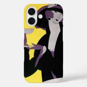 Coques iPhone 16 Vintage Élégante Femme Boire Tea Party après-midi