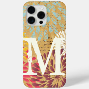 Coque Case-Mate iPhone Vintage Emphasis Moderne Fleur Monogramme Galaxie
