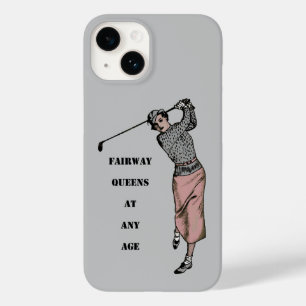 Coque Case-Mate iPhone Vintage Femme Golfeuse Swing Golf Club URM
