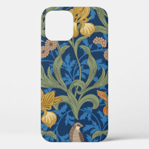 Case-Mate iPhone Case Vintage fleuri sans couture motif avec iris orange